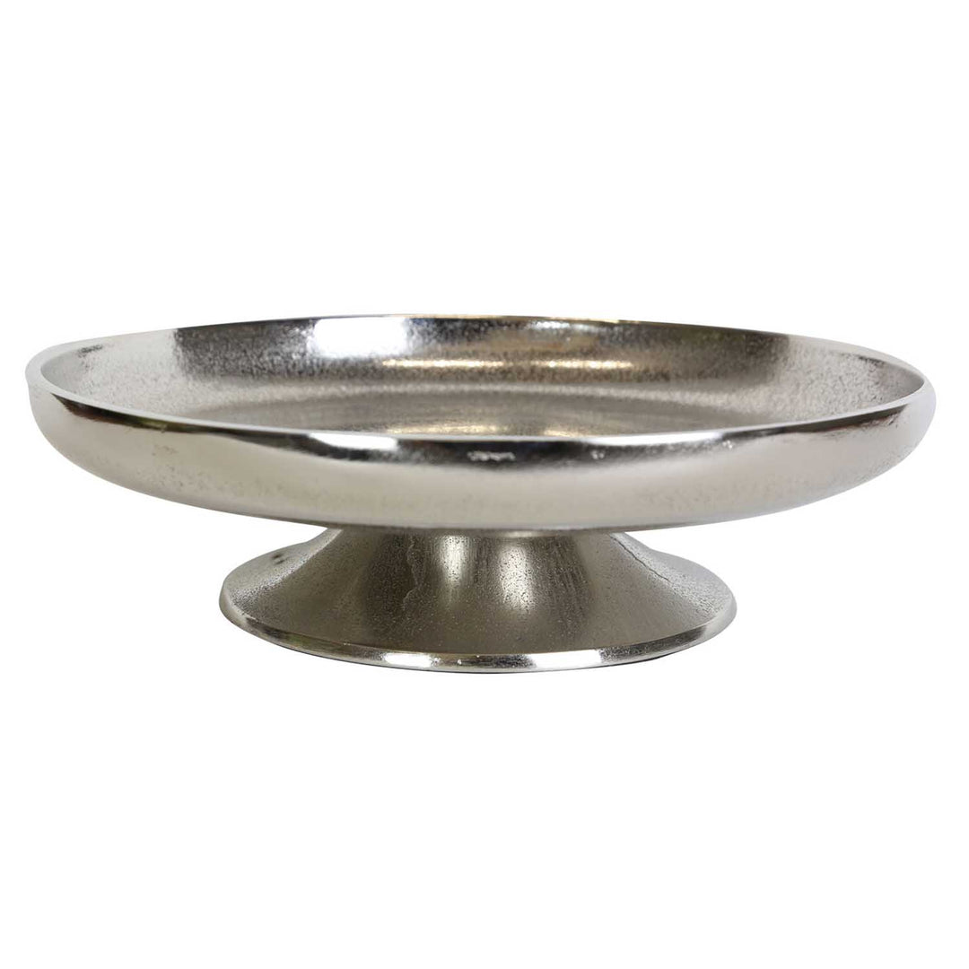 Tortenplatte Livorno M Silber mit Fuß