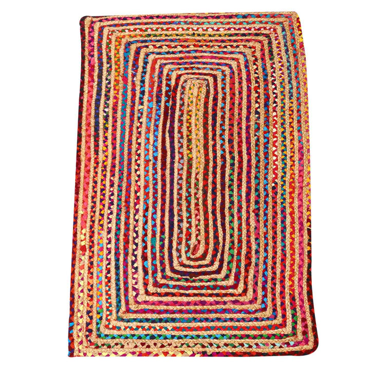 Jute Teppich Esha bunt