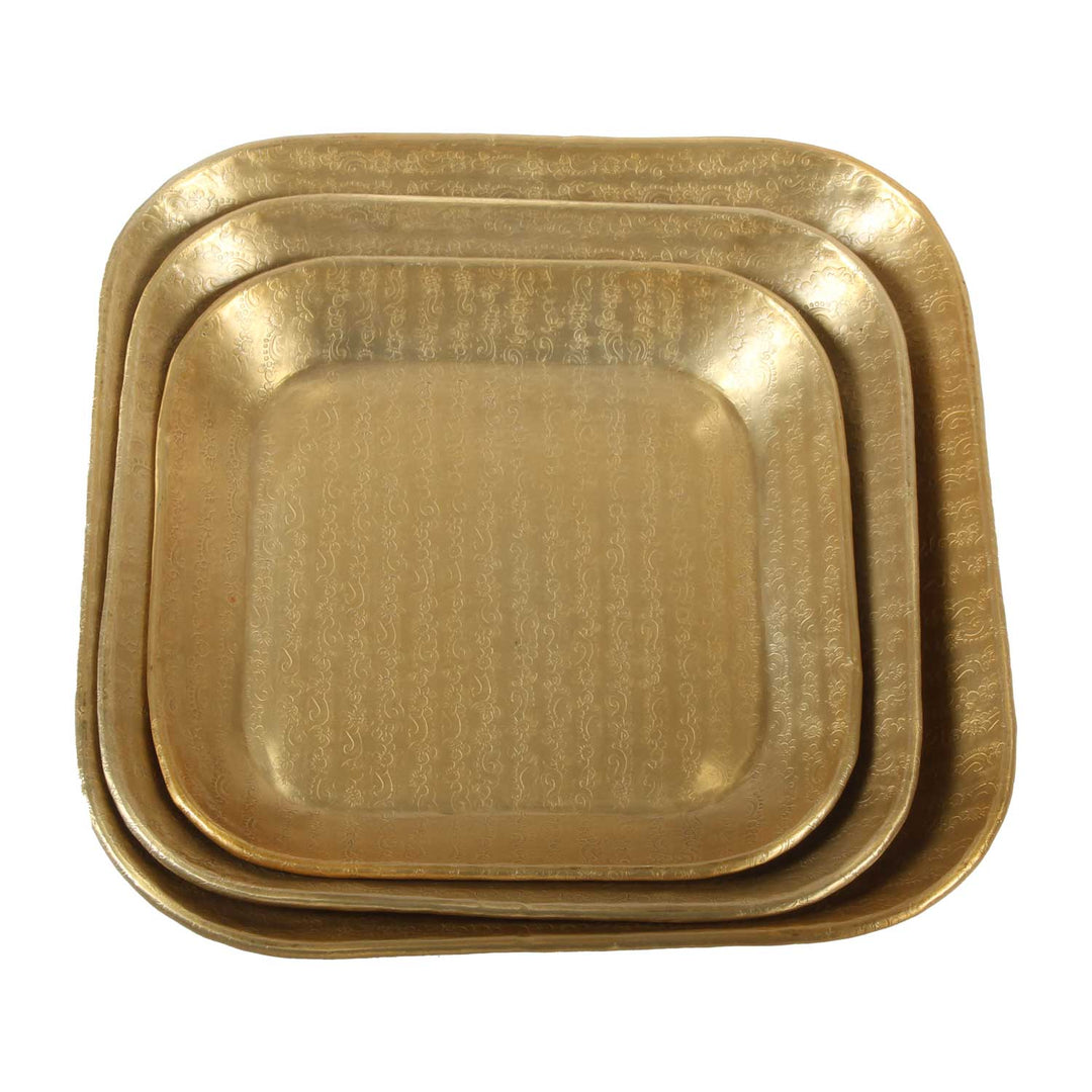 Orientalisches Tablett Prisma Gold