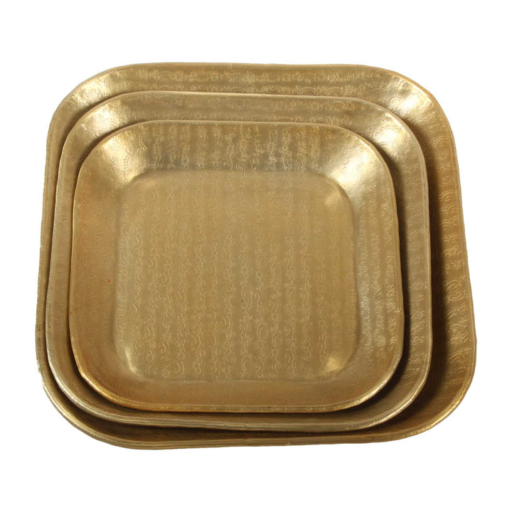 Orientalisches Tablett Prisma Gold