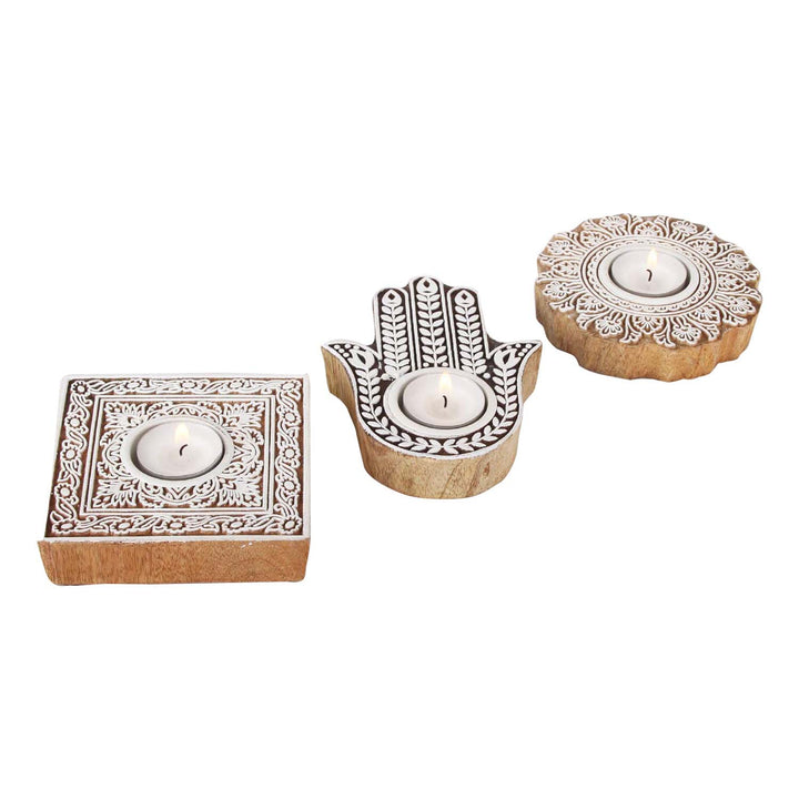 Orientalische Teelichthalter Sahra 3er Set