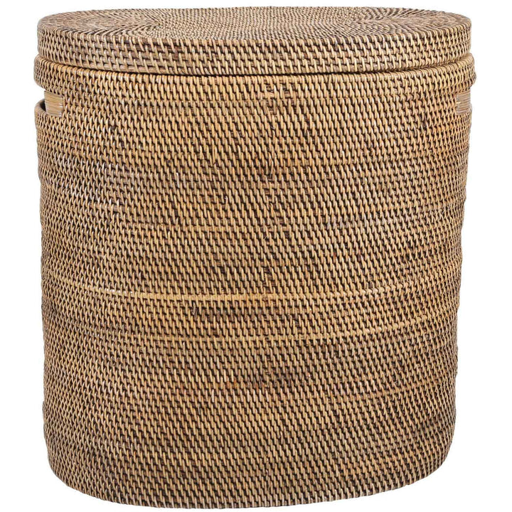 Rattan Wäschekorb Ela mit Deckel