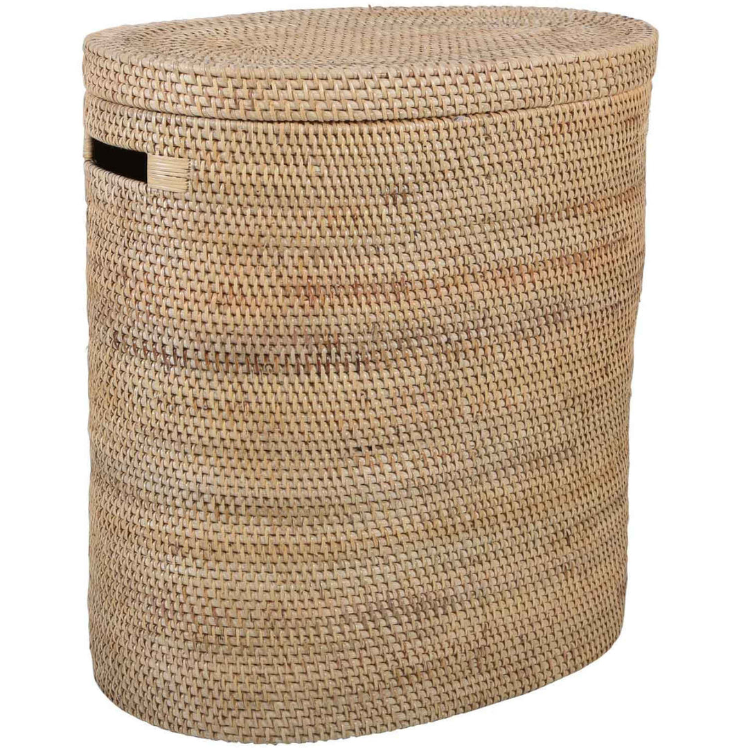 Rattan Wäschekorb Ela mit Deckel