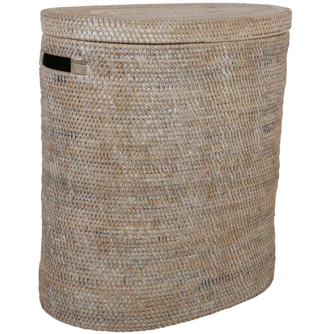 Rattan Wäschekorb Ela mit Deckel