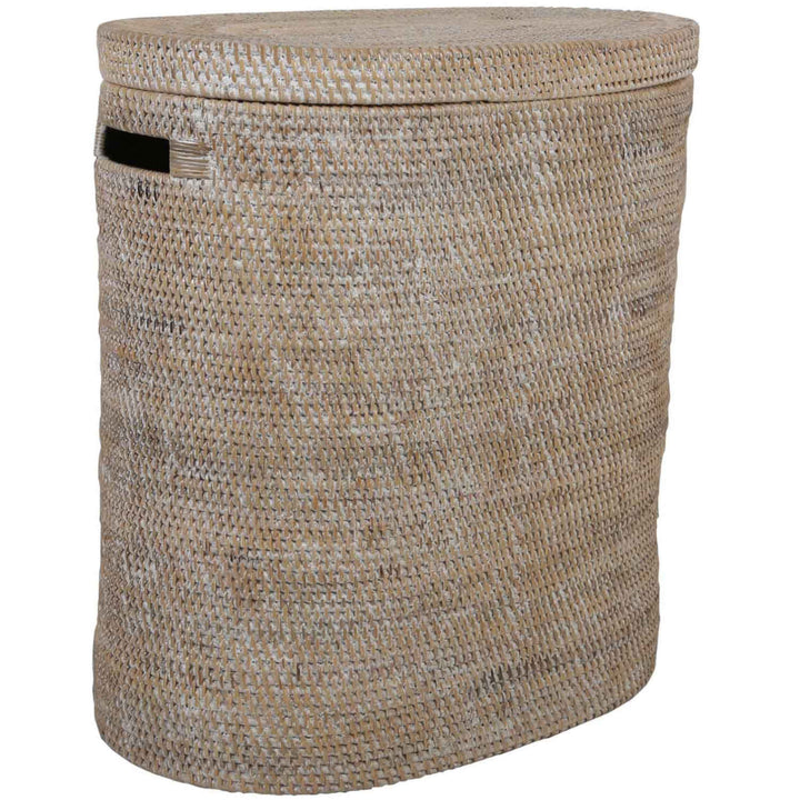 Rattan Wäschekorb Ela mit Deckel