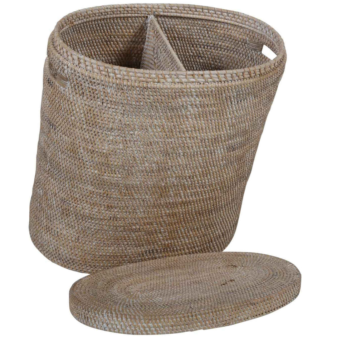 Rattan Wäschekorb Ela mit Deckel