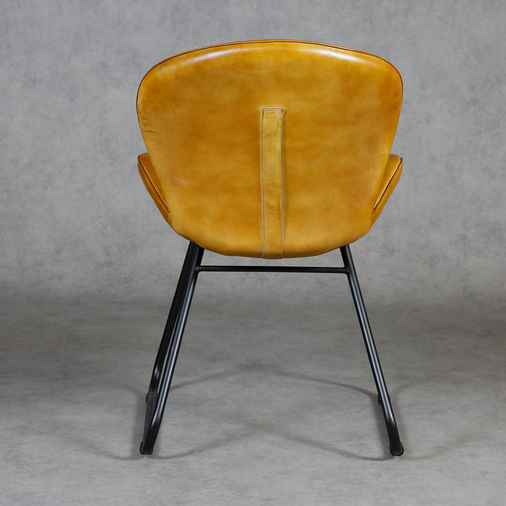 Esszimmerstuhl Leder Cognac Braun