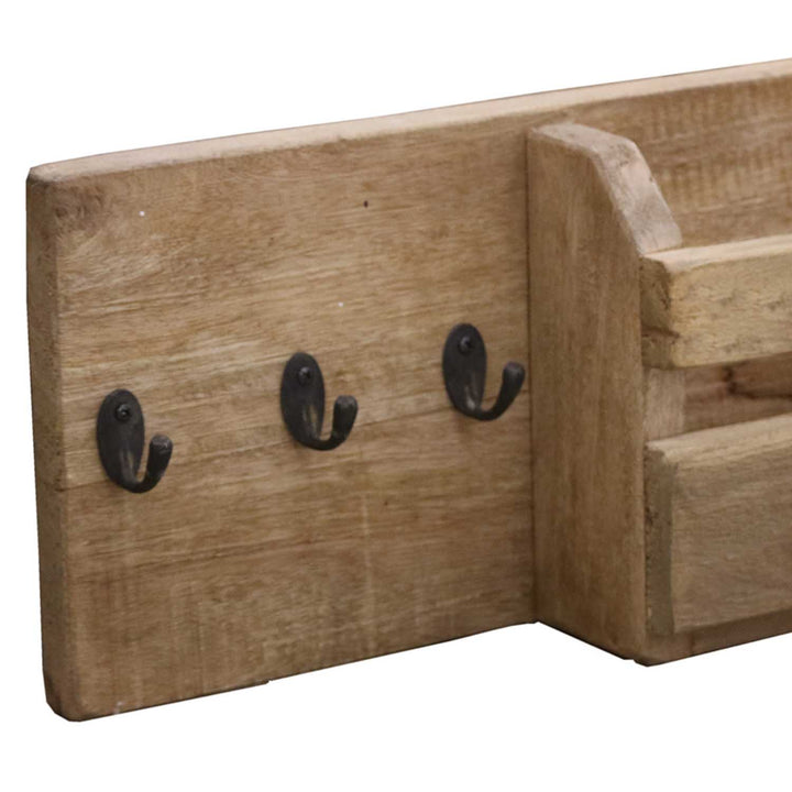 Wand Schlüsselhalter mit Ablage und Haken