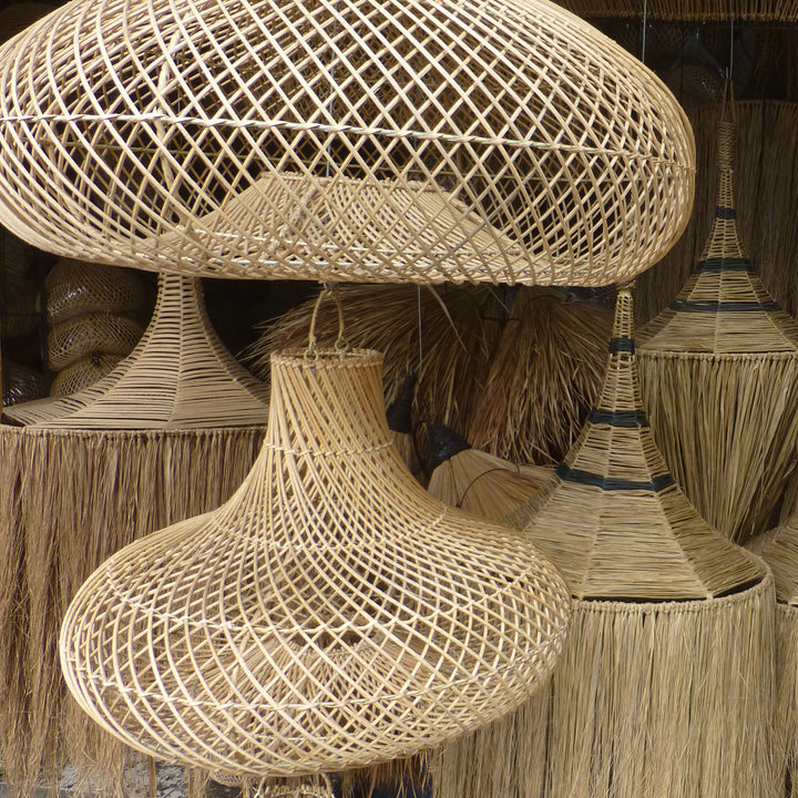 Rattan Pendelleuchte Ava