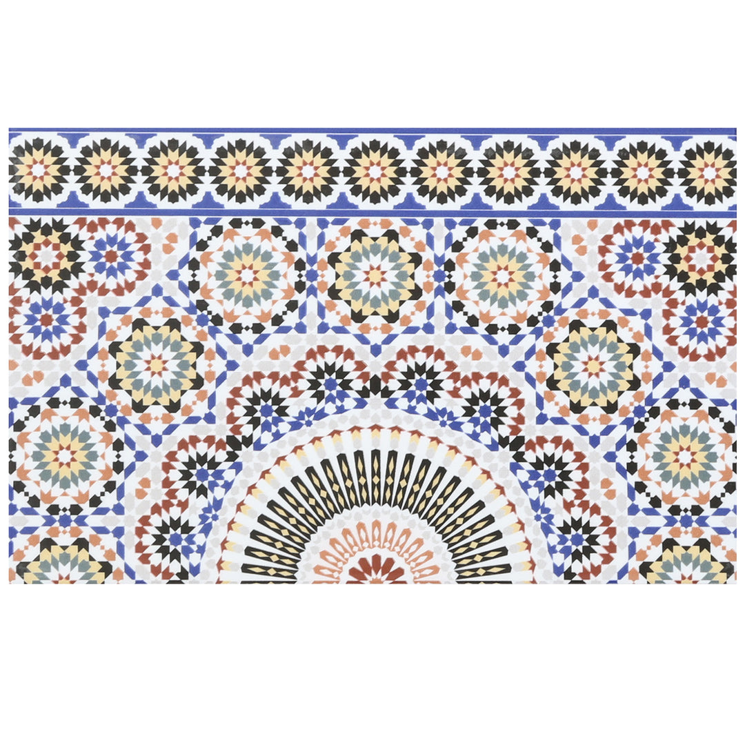 Bordüre Keramik Wandfliese 40x25 cm mit orientalischem Muster in Mehrfarbig als dekorativer Abschluss