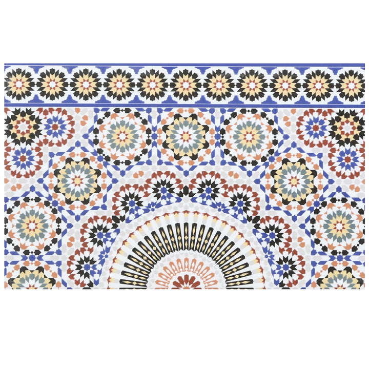 Bordüre Keramik Wandfliese 40x25 cm mit orientalischem Muster in Mehrfarbig als dekorativer Abschluss