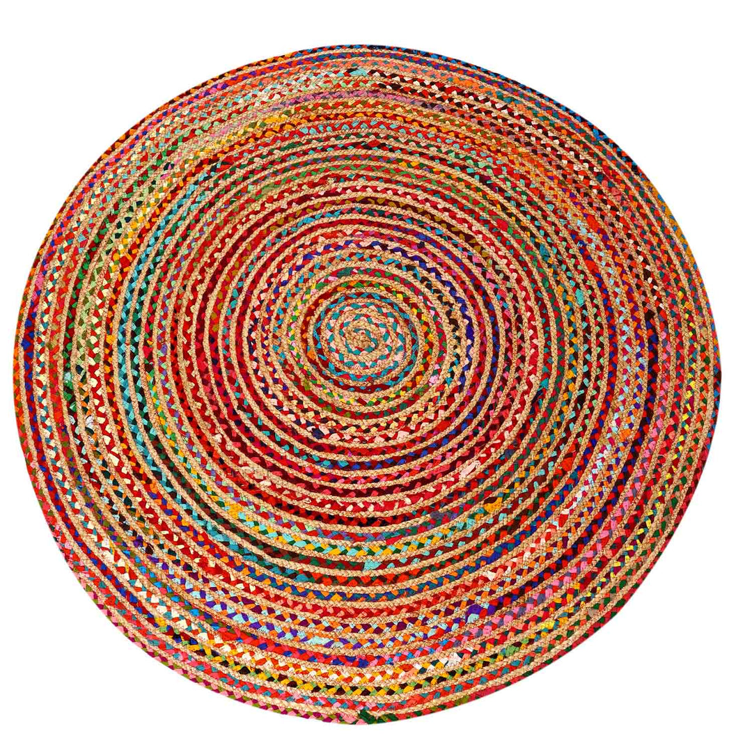 Jute Teppich Tamani bunt