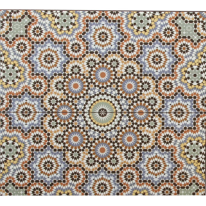 Marokkanische Wandfliesen 50x25 – Rosetten-Mosaik