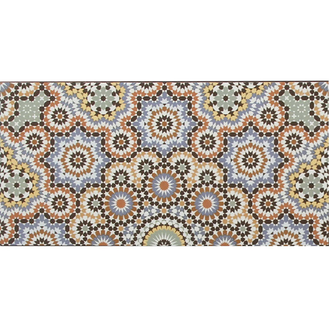 Marokkanische Wandfliesen 50x25 – Rosetten-Mosaik