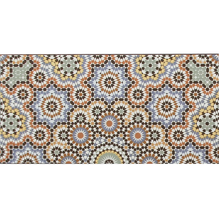 Marokkanische Wandfliesen 50x25 – Rosetten-Mosaik