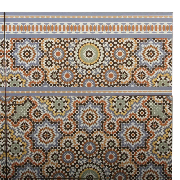 Marokkanische Wandfliesen 50x25 – Rosetten-Mosaik