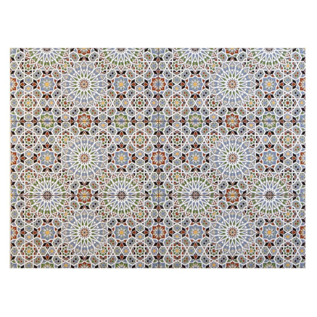 Marokkanische Wandfliesen 50x25 cm – Mosaik Muster