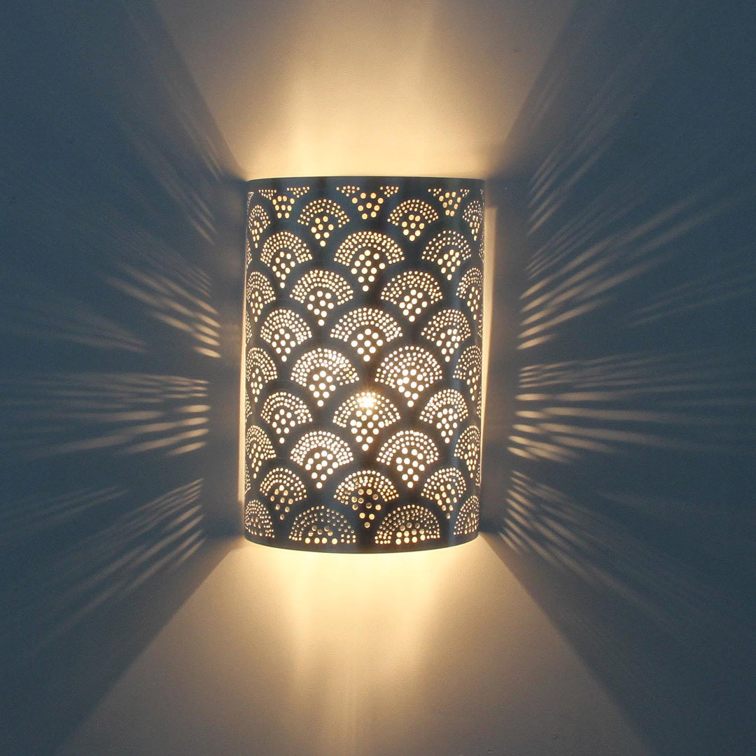 Marokkanische Silber-Wandlampe Aya