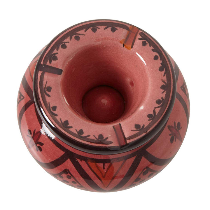 Keramik Aschenbecher rot