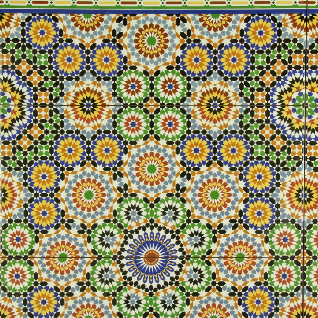 Orientalische Wandfliesen 50x25 cm –Multicolor Keramik